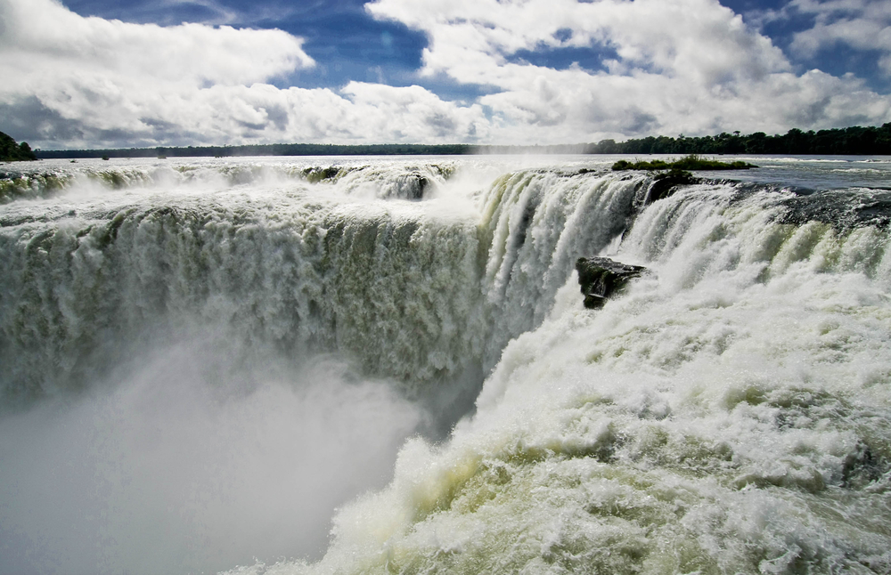 Waterfalls in Iguacu in Brazil.
