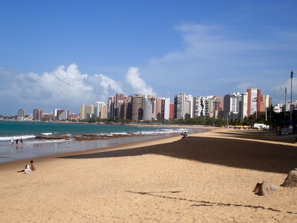Beira Mar beach in Fortaleza.