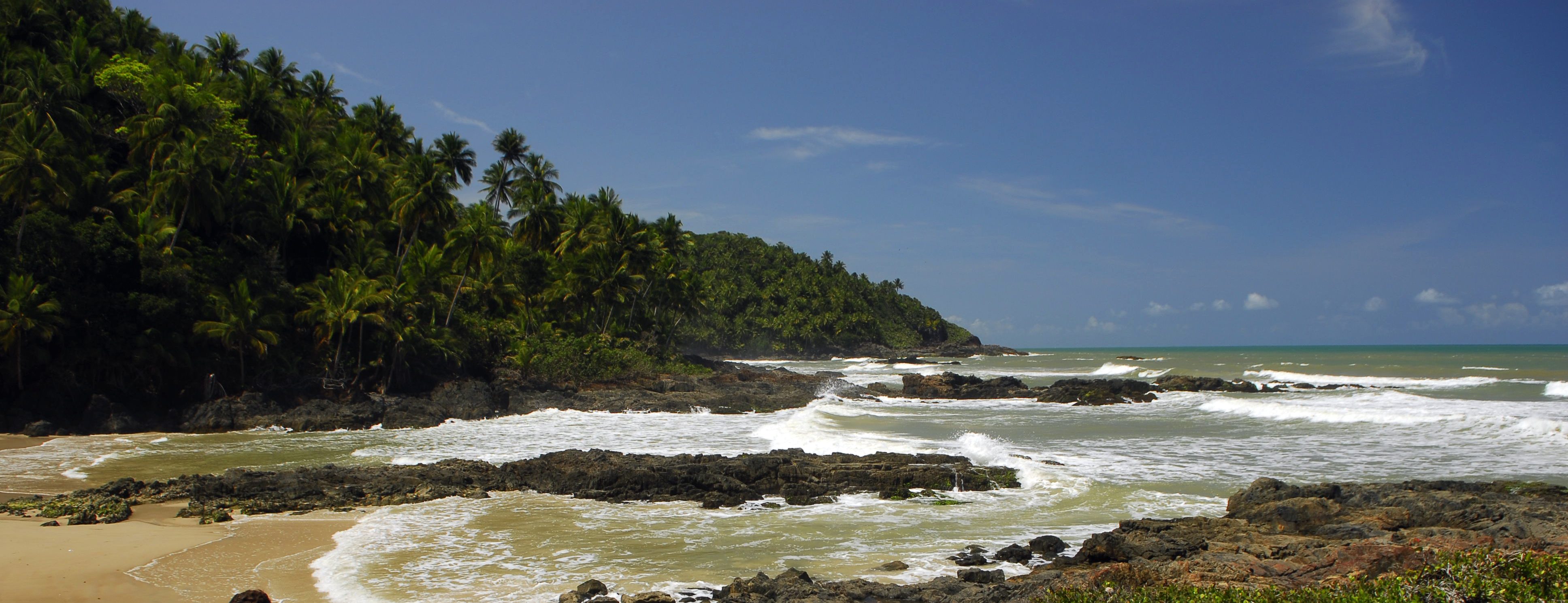 Itacaré, where the jungle meets the ocean at a beautiful beach. 