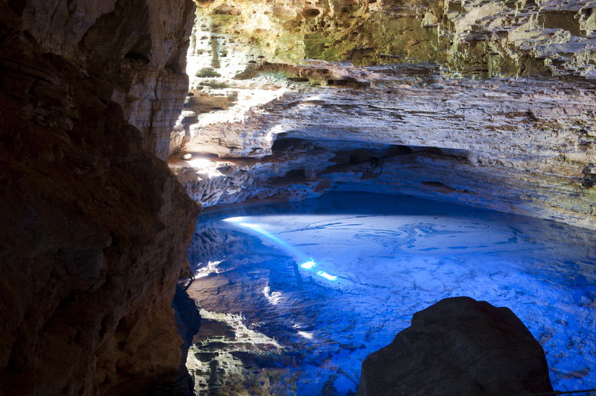 Locations of the Chapada Diamantina National Park and the town of