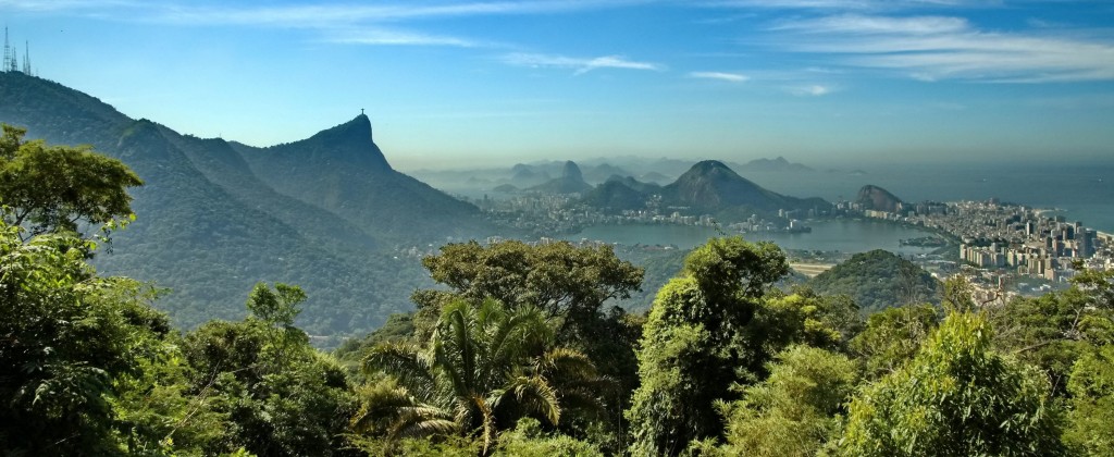 Rio de Janeiro, a beautiful view with a blue sky. 