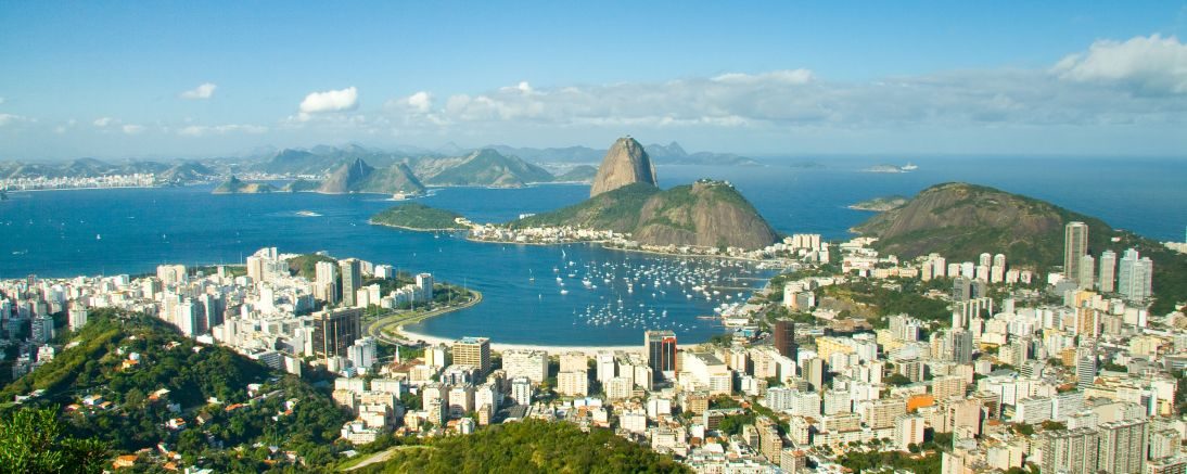 View of Rio de Janeiro from above. 