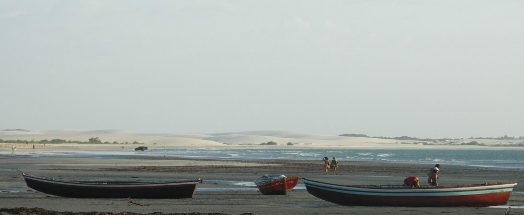 Fishing boats sitting in Jericoacoara, one of the most beautiful beaches in the world. 