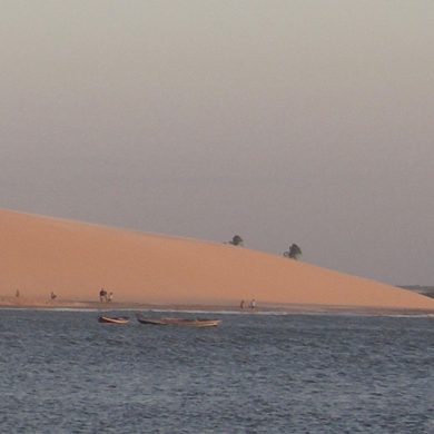Sunset at the dunes of Jericoacoara.