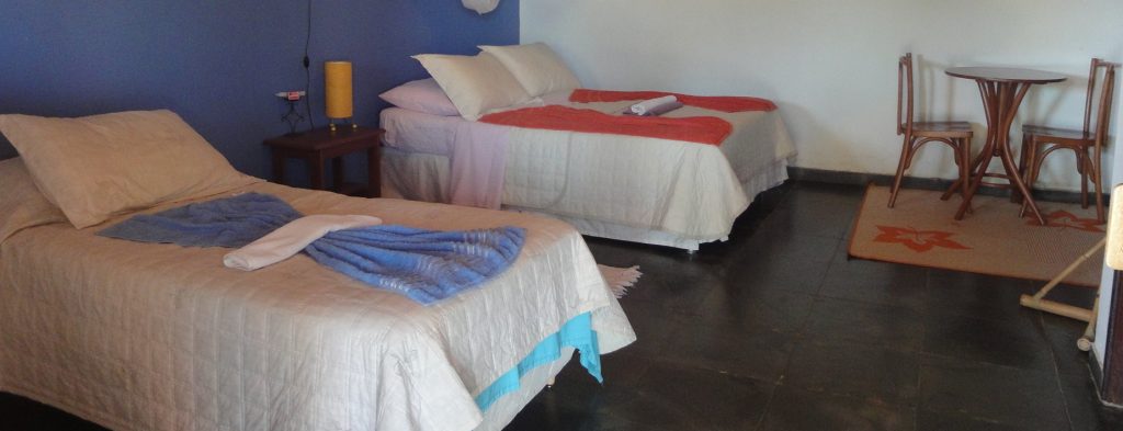 Triple bedroom in Fazenda Santa Tereza. 