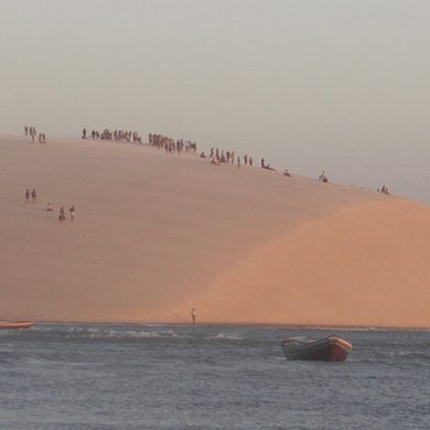 Jericoacoara dunes from the lake.