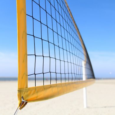 Sports - a beach volleyball net.