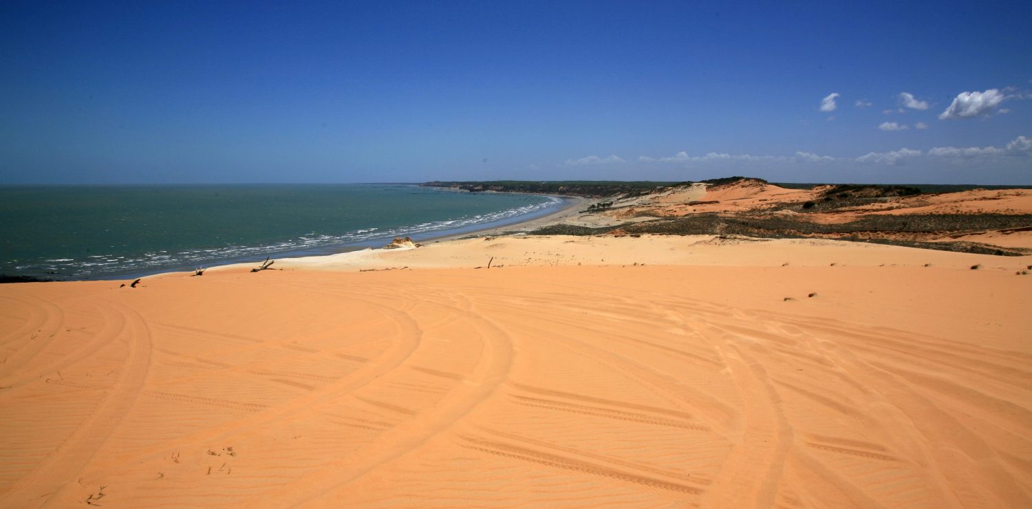 vue panoramique d'une plage dans le Ceara