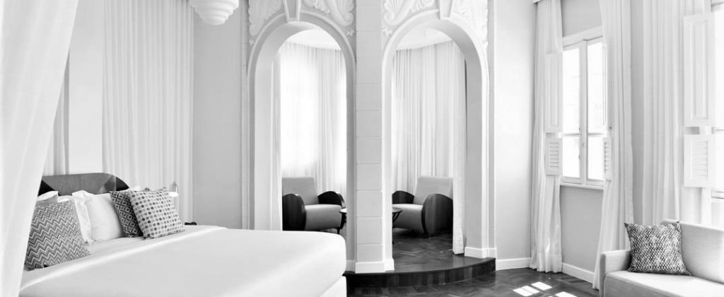 Inside Fera Palace - Black and White.