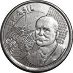 Reverse of the 50 centavo coin of Brazilian currency featuring José Paranhos Jr.