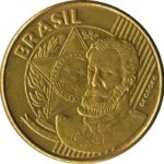 Reverse of the 25 centavo coin of Brazilian currency featuring Deodoro da Fonseca.